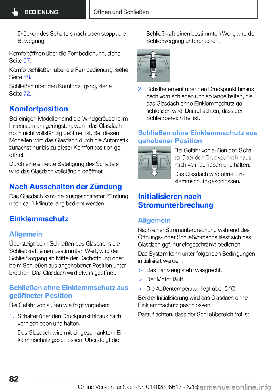 BMW M2 2019  Betriebsanleitungen (in German) �D�r�