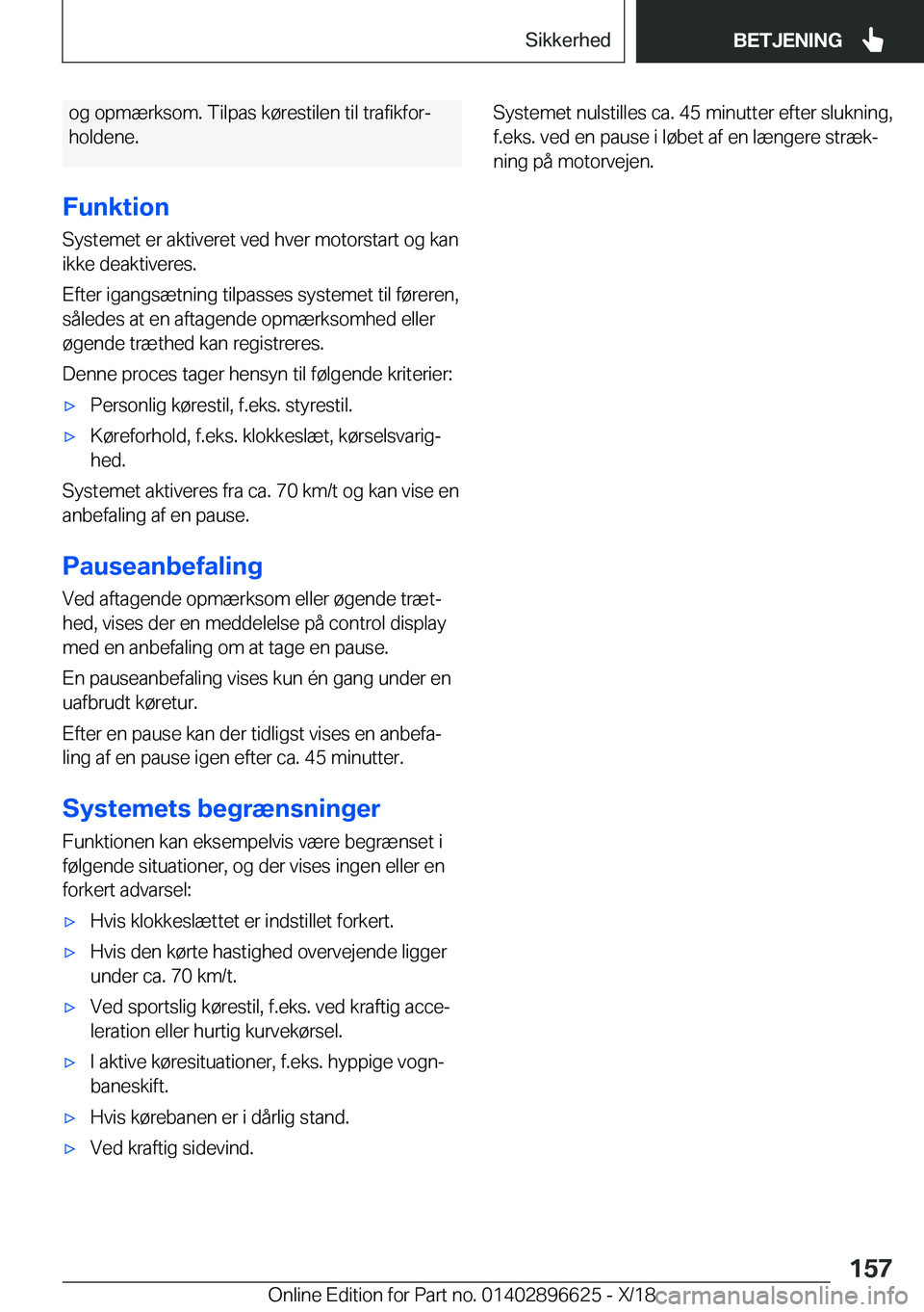 BMW M2 2019  InstruktionsbØger (in Danish) �o�g��o�p�m�æ�r�k�s�o�m�.��T�i�l�p�a�s��k�