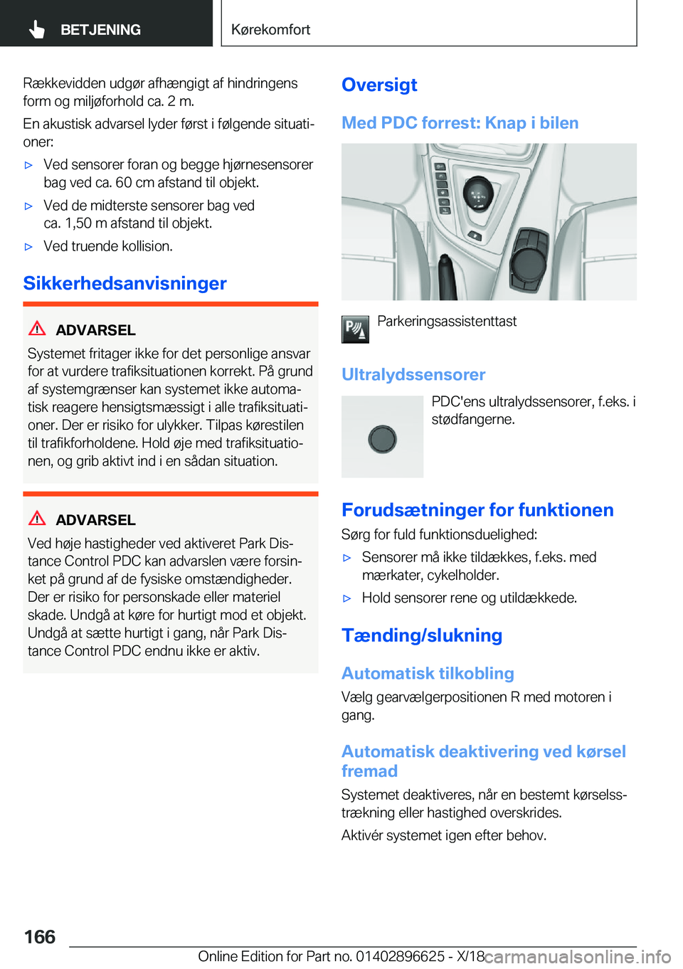 BMW M2 2019  InstruktionsbØger (in Danish) �R�æ�k�k�e�v�i�d�d�e�n��u�d�g�