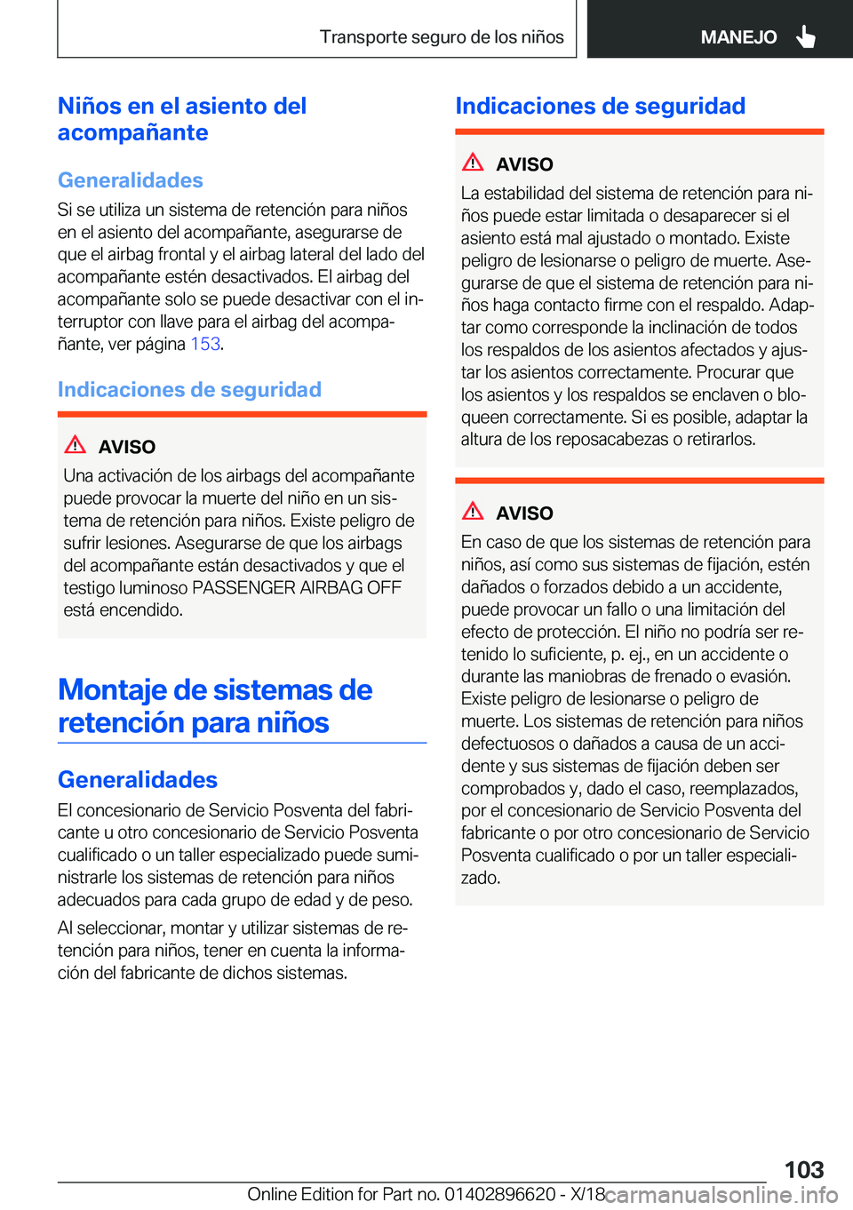 BMW M2 2019  Manuales de Empleo (in Spanish) �N�i�