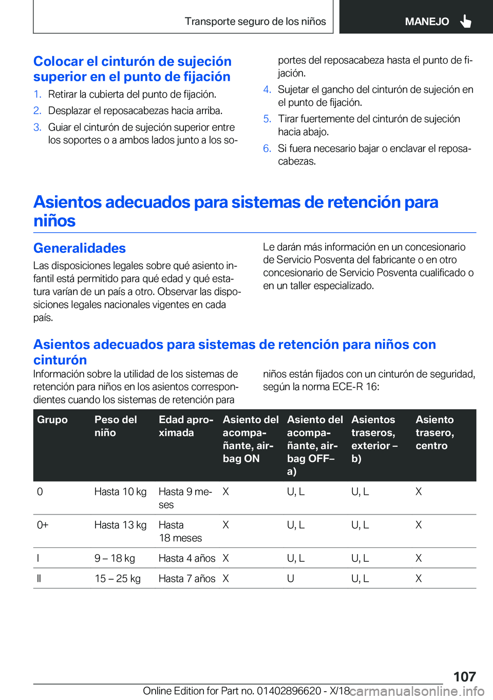 BMW M2 2019  Manuales de Empleo (in Spanish) �C�o�l�o�c�a�r��e�l��c�i�n�t�u�r�