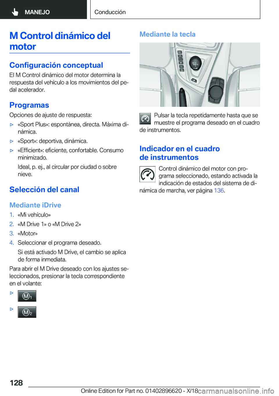 BMW M2 2019  Manuales de Empleo (in Spanish) �M��C�o�n�t�r�o�l��d�i�n�