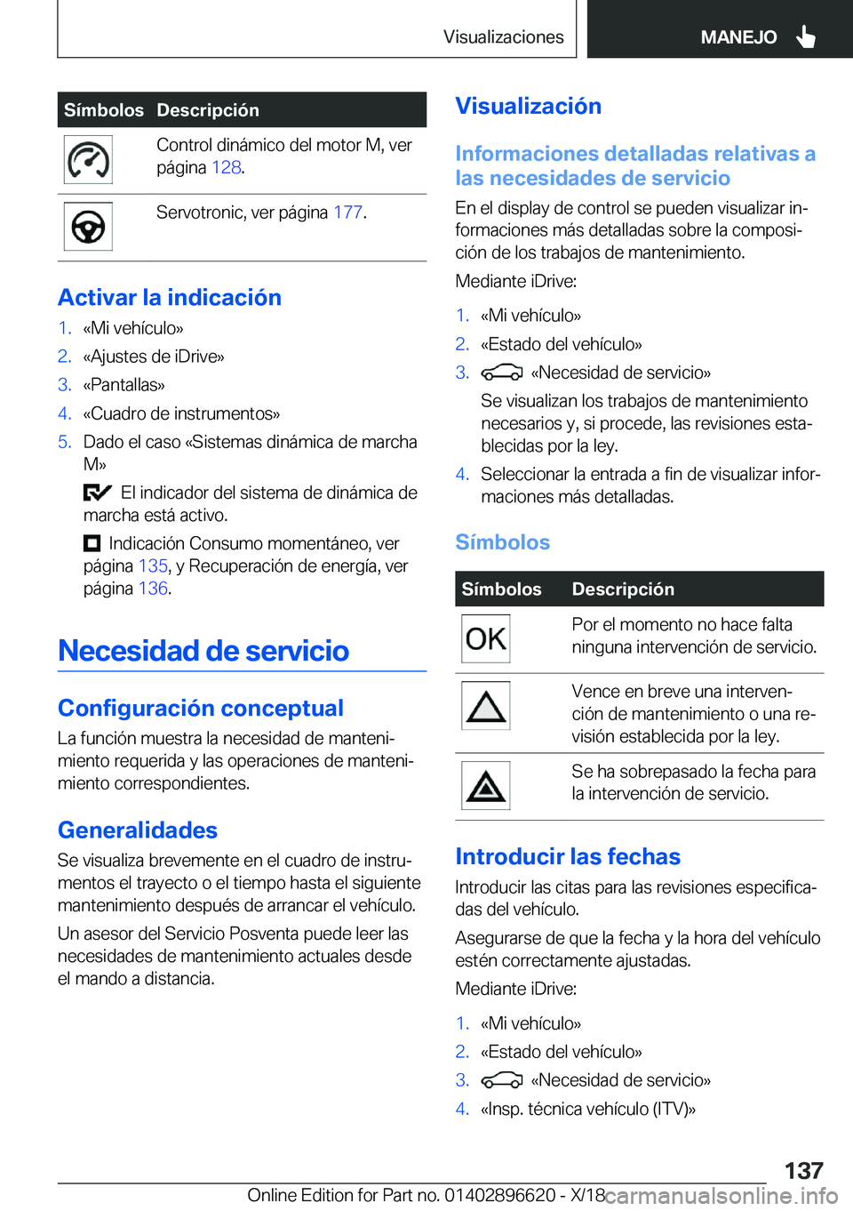 BMW M2 2019  Manuales de Empleo (in Spanish) �S�
