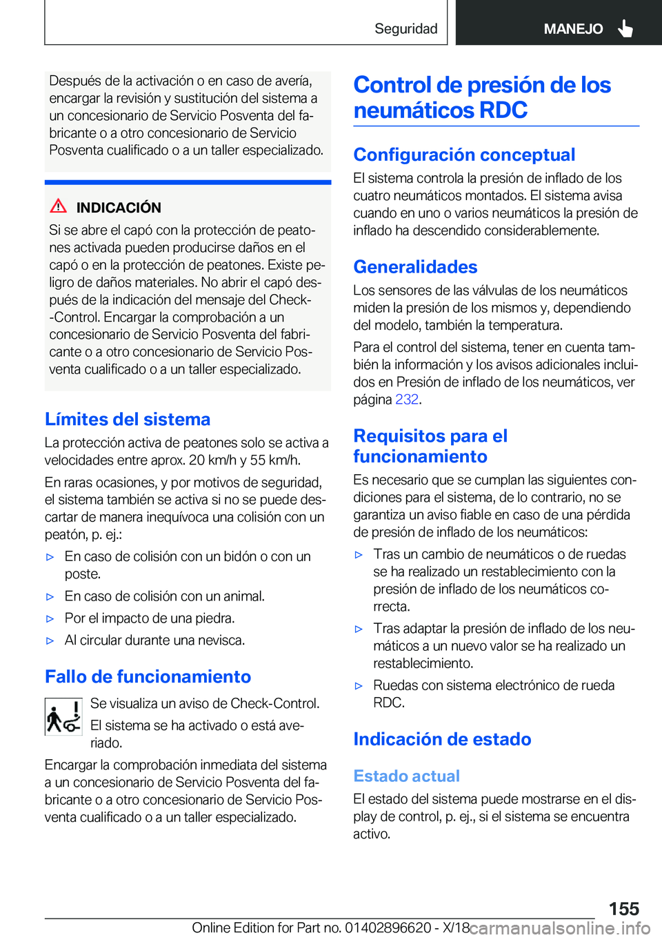 BMW M2 2019  Manuales de Empleo (in Spanish) �D�e�s�p�u�
