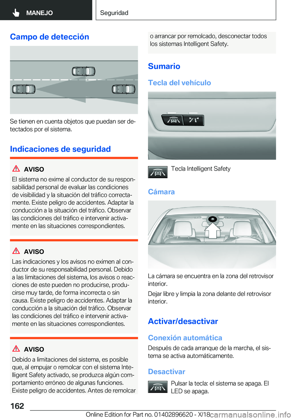 BMW M2 2019  Manuales de Empleo (in Spanish) �C�a�m�p�o��d�e��d�e�t�e�c�c�i�