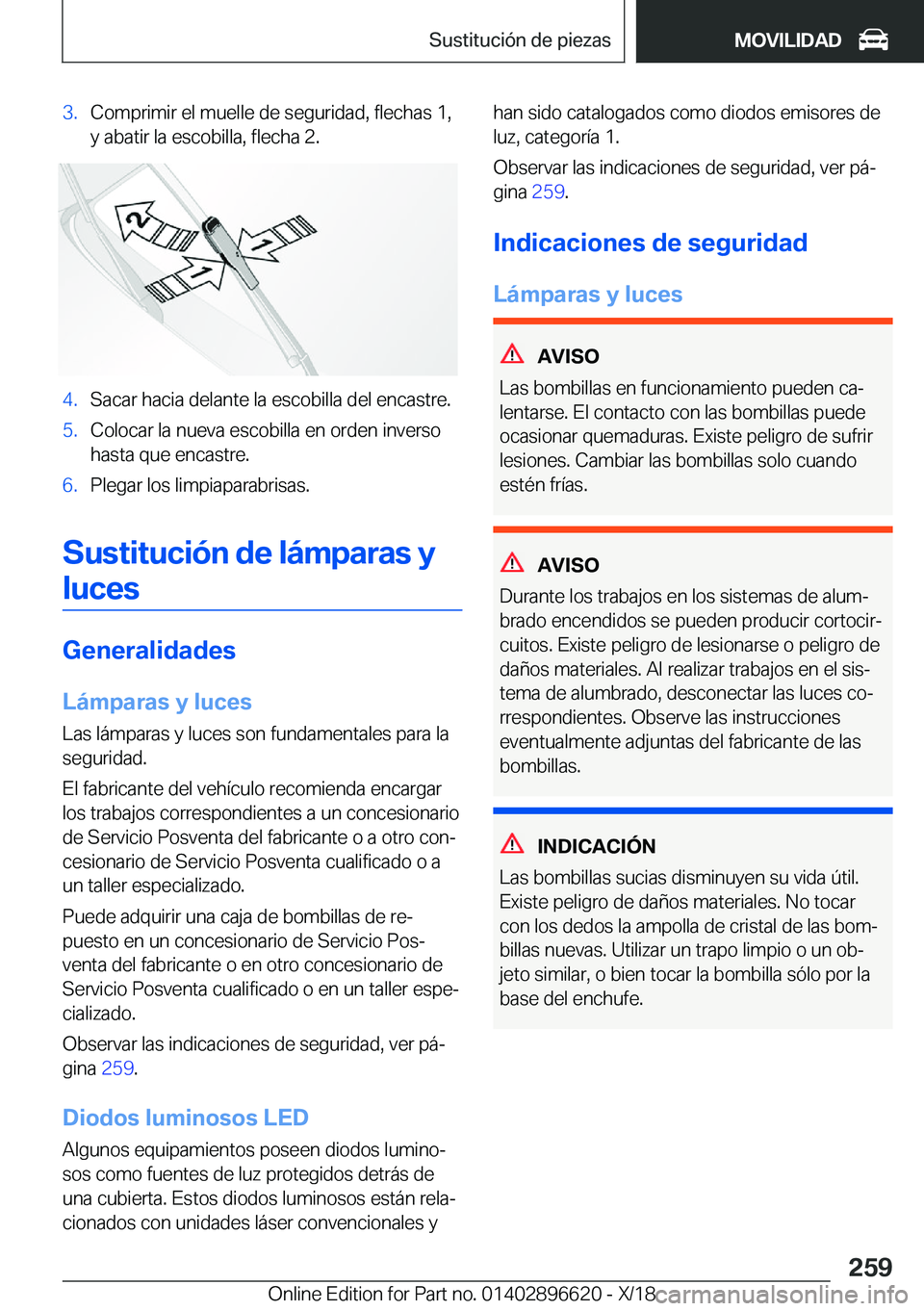 BMW M2 2019  Manuales de Empleo (in Spanish) �3�.�C�o�m�p�r�i�m�i�r��e�l��m�u�e�l�l�e��d�e��s�e�g�u�r�i�d�a�d�,��f�l�e�c�h�a�s��1�,
�y��a�b�a�t�i�r��l�a��e�s�c�o�b�i�l�l�a�,��f�l�e�c�h�a��2�.�4�.�S�a�c�a�r��h�a�c�i�a��d�e�l�a�n�t�e�