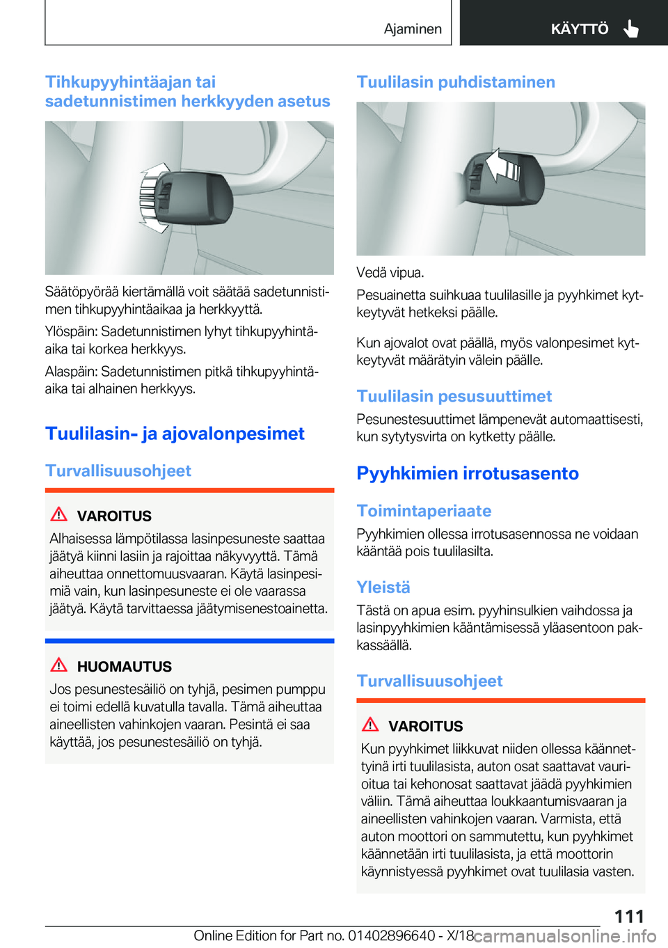 BMW M2 2019  Omistajan Käsikirja (in Finnish) �T�i�h�k�u�p�Z�Z�h�i�n�t�