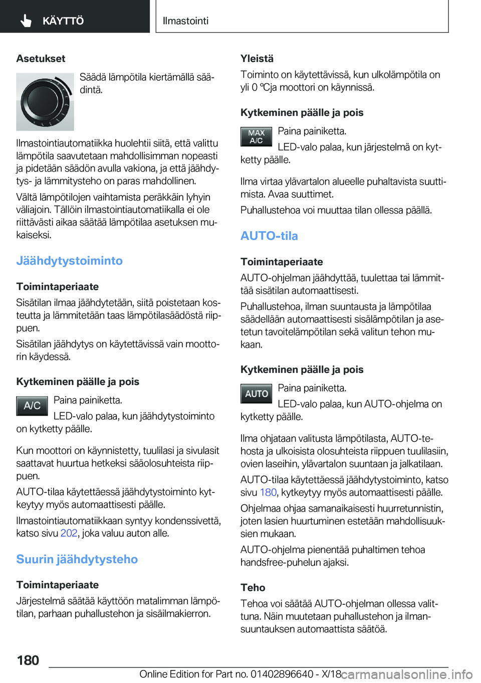 BMW M2 2019  Omistajan Käsikirja (in Finnish) �A�s�e�t�u�k�s�e�t�S�