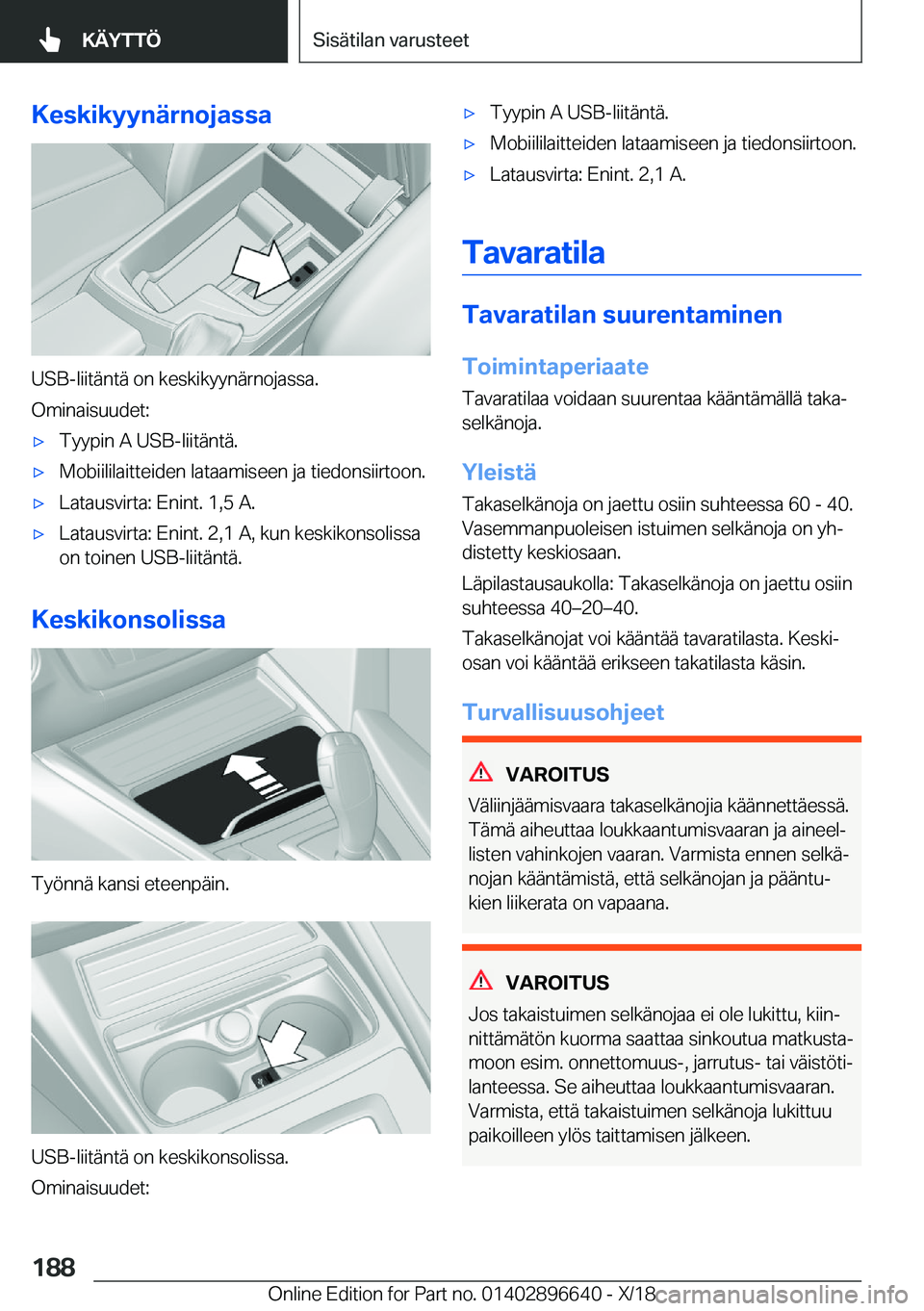 BMW M2 2019  Omistajan Käsikirja (in Finnish) �K�e�s�k�i�k�Z�Z�n�