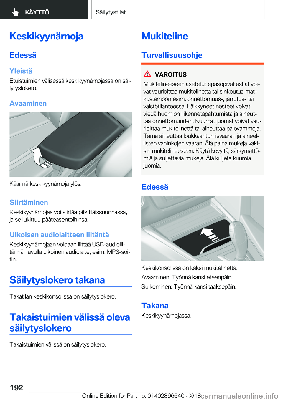 BMW M2 2019  Omistajan Käsikirja (in Finnish) �K�e�s�k�i�k�Z�Z�n�