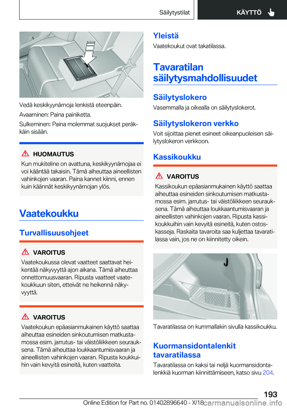 BMW M2 2019  Omistajan Käsikirja (in Finnish) �V�e�d�