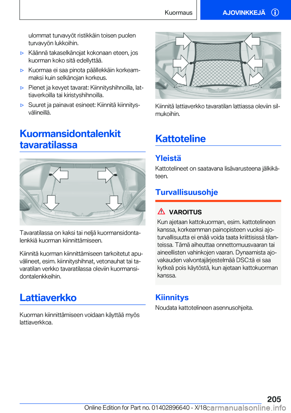 BMW M2 2019  Omistajan Käsikirja (in Finnish) �u�l�o�m�m�a�t��t�u�r�v�a�v�y�