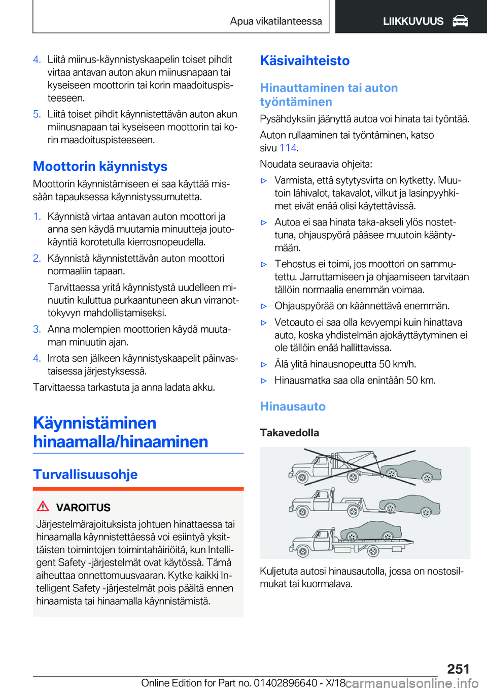 BMW M2 2019  Omistajan Käsikirja (in Finnish) �4�.�L�i�i�t�