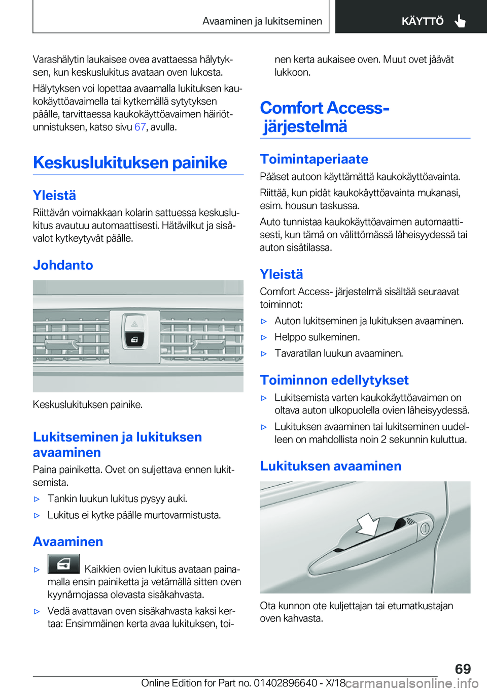 BMW M2 2019  Omistajan Käsikirja (in Finnish) �V�a�r�a�s�h�