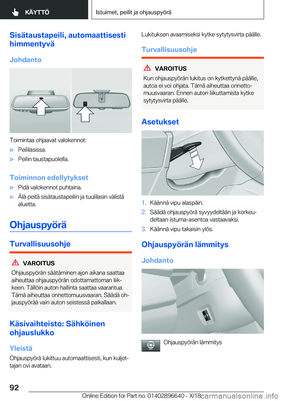 BMW M2 2019  Omistajan Käsikirja (in Finnish) �S�i�s�