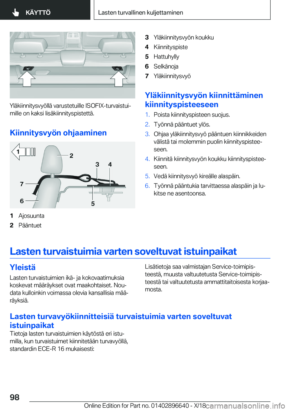 BMW M2 2019  Omistajan Käsikirja (in Finnish) �Y�l�