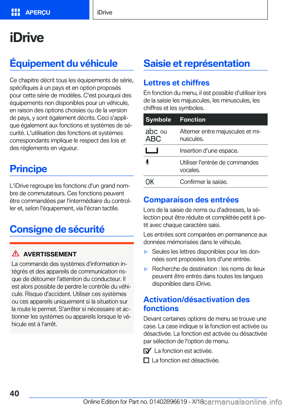 BMW M2 2019  Notices Demploi (in French) �i�D�r�i�v�e�É�q�u�i�p�e�m�e�n�t��d�u��v�é�h�i�c�u�l�e
�C�e��c�h�a�p�i�t�r�e��d�é�c�r�i�t��t�o�u�s��l�e�s��é�q�u�i�p�e�m�e�n�t�s��d�e��s�é�r�i�e�,�s�p�é�c�i�f�i�q�u�e�s��