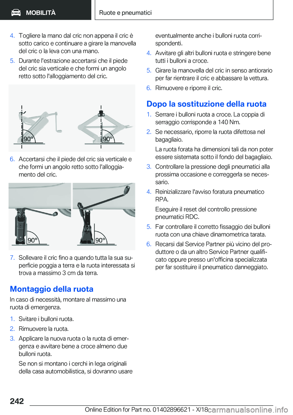 BMW M2 2019  Libretti Di Uso E manutenzione (in Italian) �4�.�T�o�g�l�i�e�r�e��l�a��m�a�n�o��d�a�l��c�r�i�c��n�o�n��a�p�p�e�n�a��i�l��c�r�i�c��è
�s�o�t�t�o��c�a�r�i�c�o��e��c�o�n�t�i�n�u�a�r�e��a��g�i�r�a�r�e��l�a��m�a�n�o�v�e�l�l�a �d�e�l�
