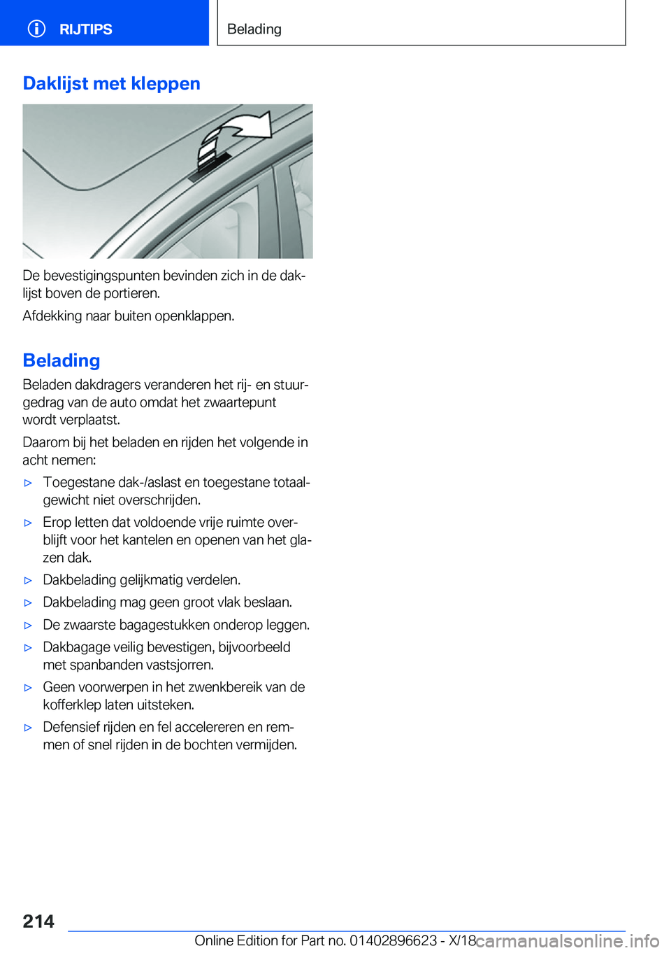 BMW M2 2019  Instructieboekjes (in Dutch) �D�a�k�l�i�j�s�t��m�e�t��k�l�e�p�p�e�n
�D�e��b�e�v�e�s�t�i�g�i�n�g�s�p�u�n�t�e�n��b�e�v�i�n�d�e�n��z�i�c�h��i�n��d�e��d�a�kj
�l�i�j�s�t��b�o�v�e�n��d�e��p�o�r�t�i�e�r�e�n�.
�A�f�d�e�k�k�i�