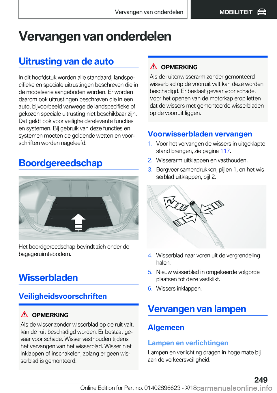 BMW M2 2019  Instructieboekjes (in Dutch) �V�e�r�v�a�n�g�e�n��v�a�n��o�n�d�e�r�d�e�l�e�n�U�i�t�r�u�s�t�i�n�g��v�a�n��d�e��a�u�t�o
�I�n��d�i�t��h�o�o�f�d�s�t�u�k��w�o�r�d�e�n��a�l�l�e��s�t�a�n�d�a�a�r�d�,��l�a�n�d�s�p�ej�c�i�f�i�e�