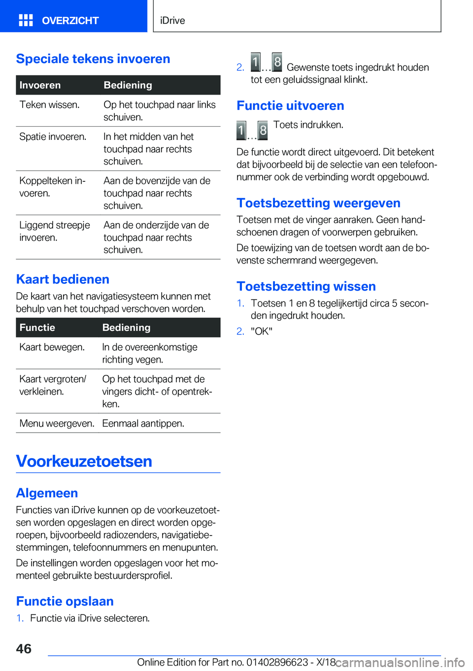 BMW M2 2019  Instructieboekjes (in Dutch) �S�p�e�c�i�a�l�e��t�e�k�e�n�s��i�n�v�o�e�r�e�n�I�n�v�o�e�r�e�n�B�e�d�i�e�n�i�n�g�T�e�k�e�n��w�i�s�s�e�n�.�O�p��h�e�t��t�o�u�c�h�p�a�d��n�a�a�r��l�i�n�k�s
�s�c�h�u�i�v�e�n�.�S�p�a�t�i�e��i�n�v�