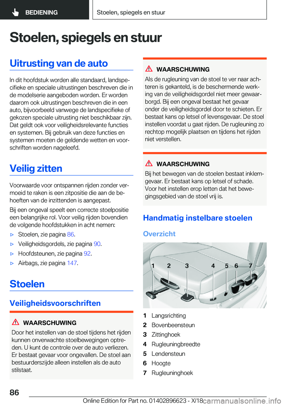 BMW M2 2019  Instructieboekjes (in Dutch) �S�t�o�e�l�e�n�,��s�p�i�e�g�e�l�s��e�n��s�t�u�u�r�U�i�t�r�u�s�t�i�n�g��v�a�n��d�e��a�u�t�o
�I�n��d�i�t��h�o�o�f�d�s�t�u�k��w�o�r�d�e�n��a�l�l�e��s�t�a�n�d�a�a�r�d�,��l�a�n�d�s�p�ej�c�i�f�