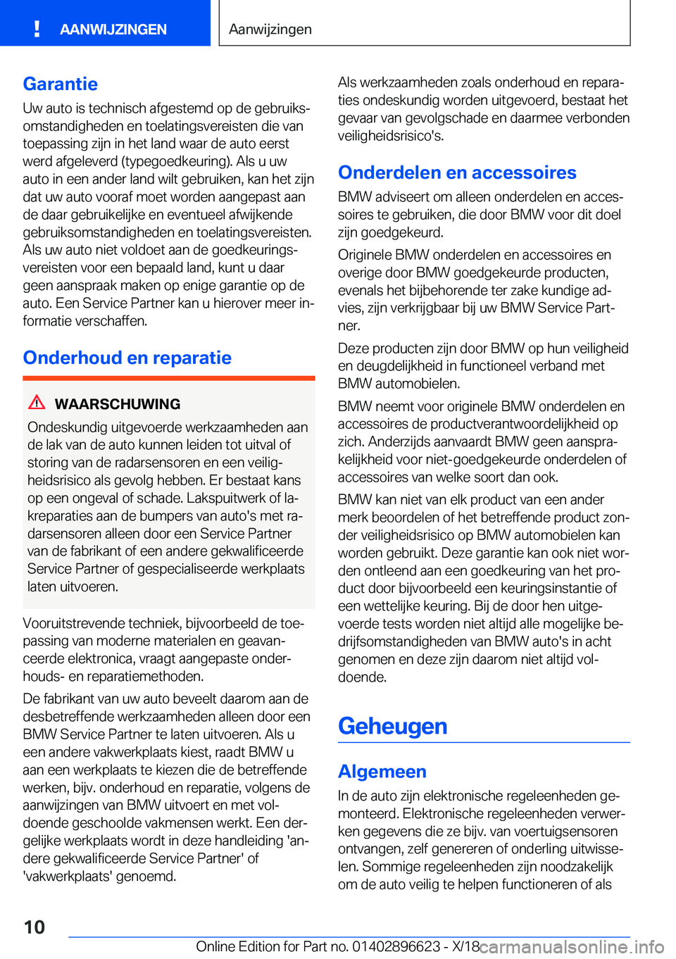 BMW M2 2019  Instructieboekjes (in Dutch) �G�a�r�a�n�t�i�e�U�w��a�u�t�o��i�s��t�e�c�h�n�i�s�c�h��a�f�g�e�s�t�e�m�d��o�p��d�e��g�e�b�r�u�i�k�sj
�o�m�s�t�a�n�d�i�g�h�e�d�e�n��e�n��t�o�e�l�a�t�i�n�g�s�v�e�r�e�i�s�t�e�n��d�i�e��v�a�n 