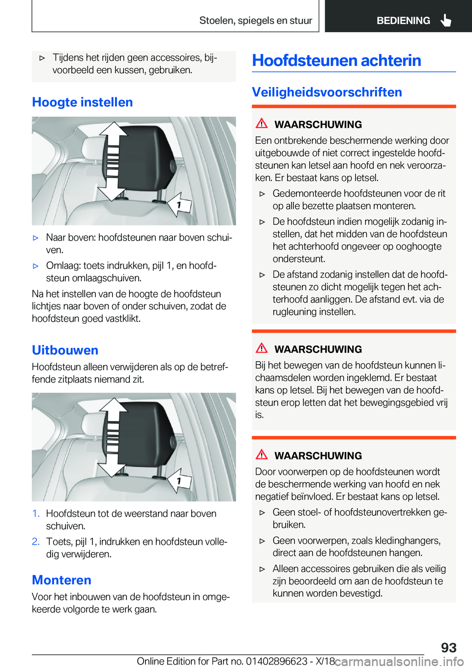 BMW M2 2019  Instructieboekjes (in Dutch) 'x�T�i�j�d�e�n�s��h�e�t��r�i�j�d�e�n��g�e�e�n��a�c�c�e�s�s�o�i�r�e�s�,��b�i�jj
�v�o�o�r�b�e�e�l�d��e�e�n��k�u�s�s�e�n�,��g�e�b�r�u�i�k�e�n�.
�H�o�o�g�t�e��i�n�s�t�e�l�l�e�n
'x�N�a�a�