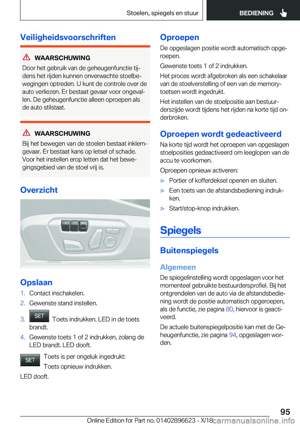 BMW M2 2019  Instructieboekjes (in Dutch) �V�e�i�l�i�g�h�e�i�d�s�v�o�o�r�s�c�h�r�i�f�t�e�n
�W�A�A�R�S�C�H�U�W�I�N�G
�D�o�o�r��h�e�t��g�e�b�r�u�i�k��v�a�n��d�e��g�e�h�e�u�g�e�n�f�u�n�c�t�i�e��t�i�jj
�d�e�n�s��h�e�t��r�i�j�d�e�n��k�u�