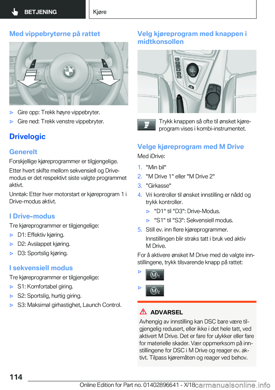 BMW M2 2019  InstruksjonsbØker (in Norwegian) �M�e�d��v�i�p�p�e�b�r�Z�t�e�r�n�e��p�å��r�a�t�t�e�t'x�G�i�r�e��o�p�p�:��T�r�e�k�k��h�