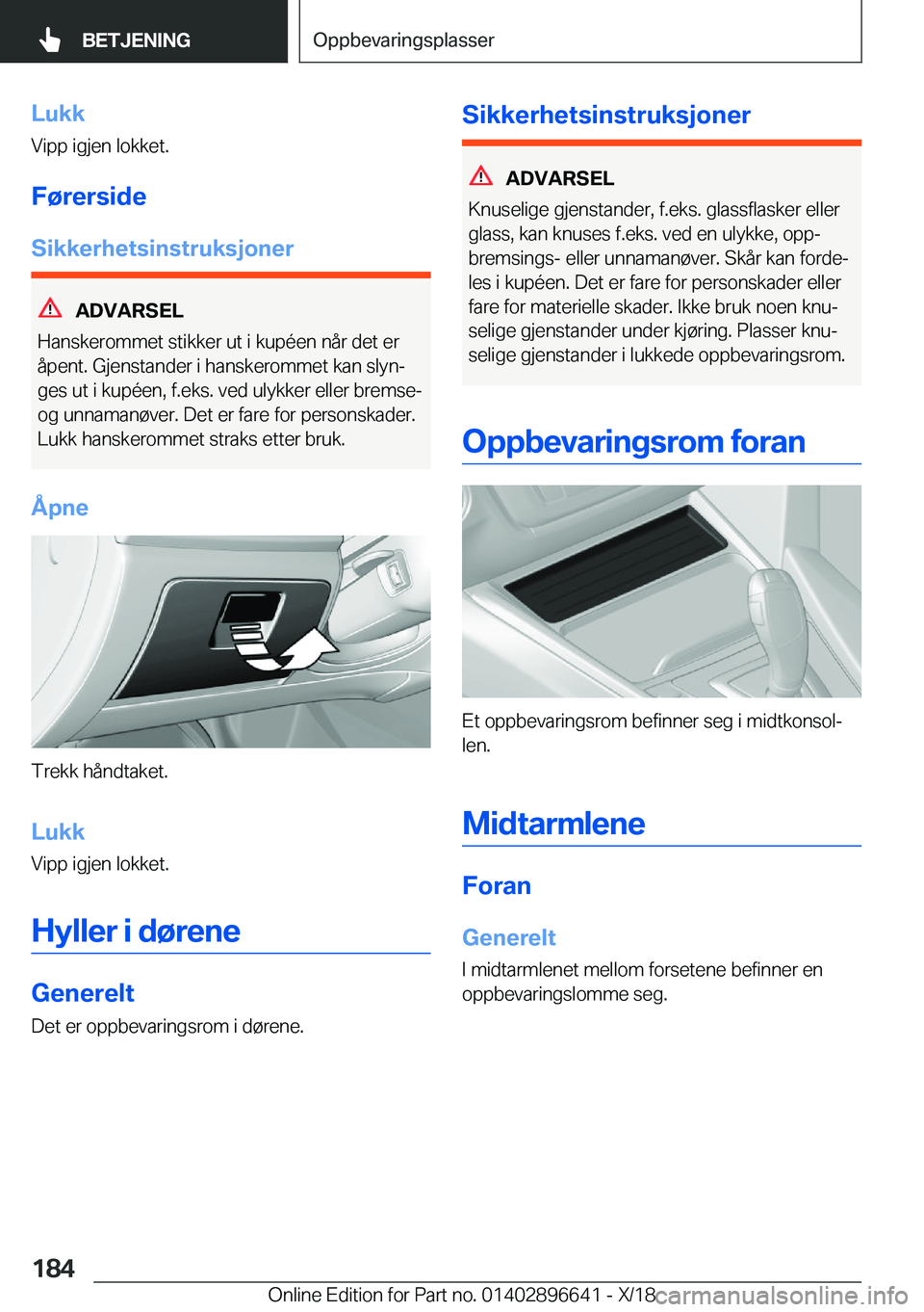 BMW M2 2019  InstruksjonsbØker (in Norwegian) �L�u�k�k�V�i�p�p��i�g�j�e�n��l�o�k�k�e�t�.
�F�