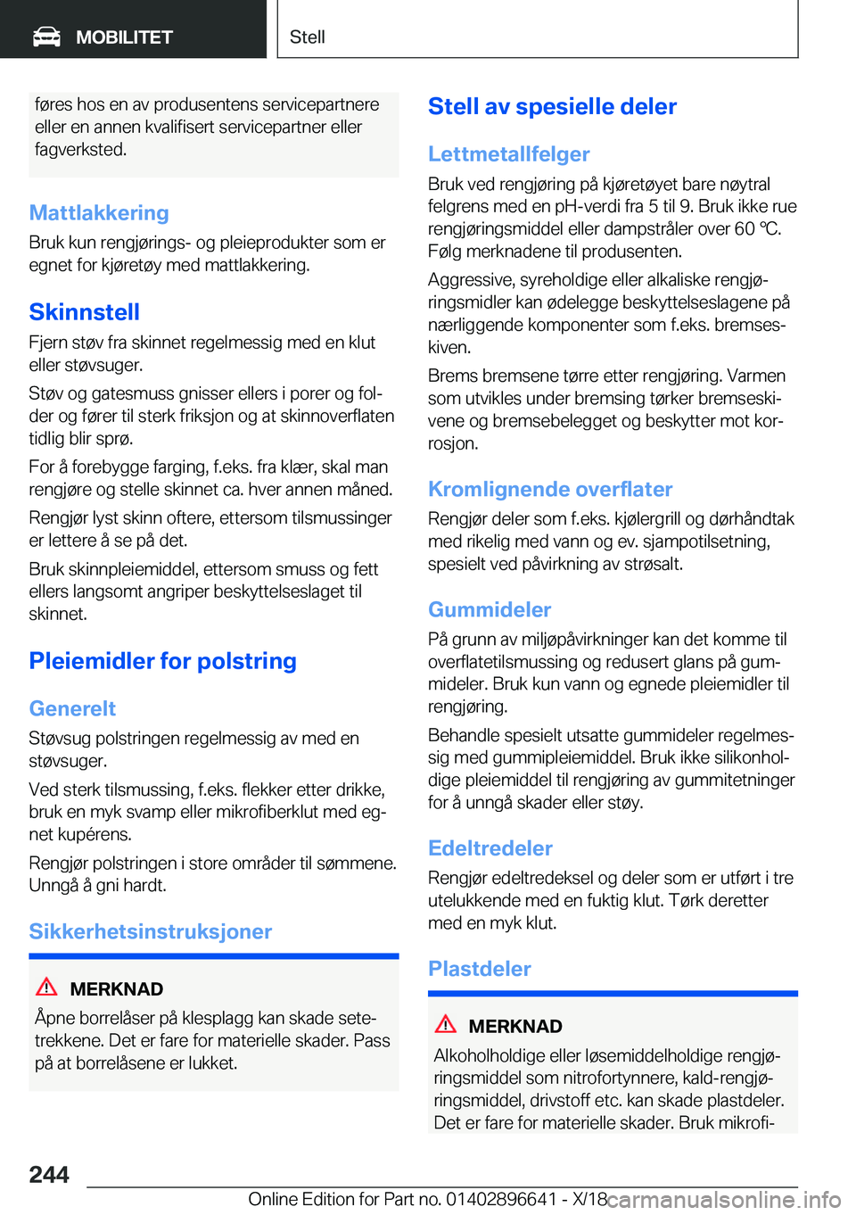 BMW M2 2019  InstruksjonsbØker (in Norwegian) �f�