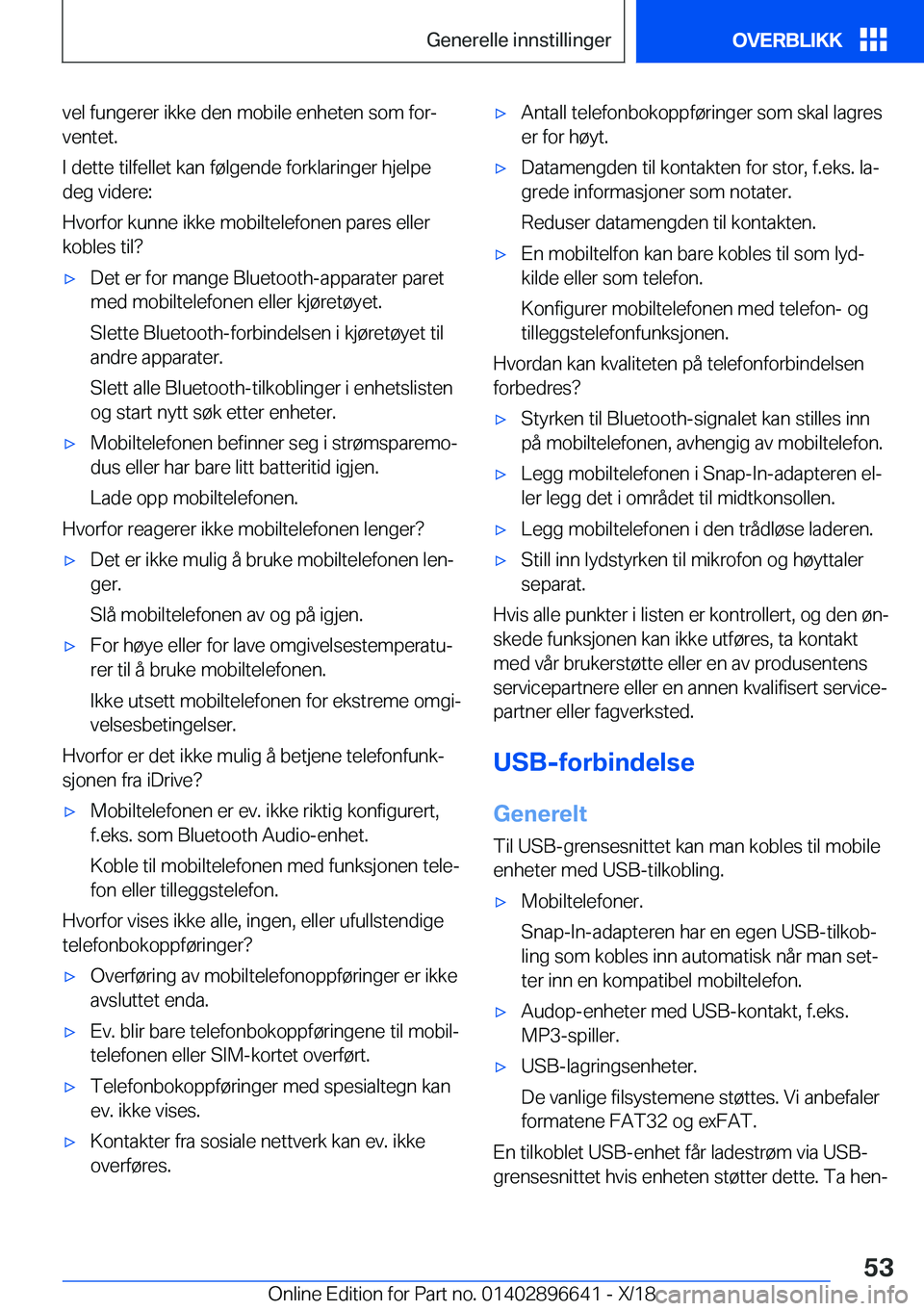 BMW M2 2019  InstruksjonsbØker (in Norwegian) �v�e�l��f�u�n�g�e�r�e�r��i�k�k�e��d�e�n��m�o�b�i�l�e��e�n�h�e�t�e�n��s�o�m��f�o�rj�v�e�n�t�e�t�.
�I��d�e�t�t�e��t�i�l�f�e�l�l�e�t��k�a�n��f�