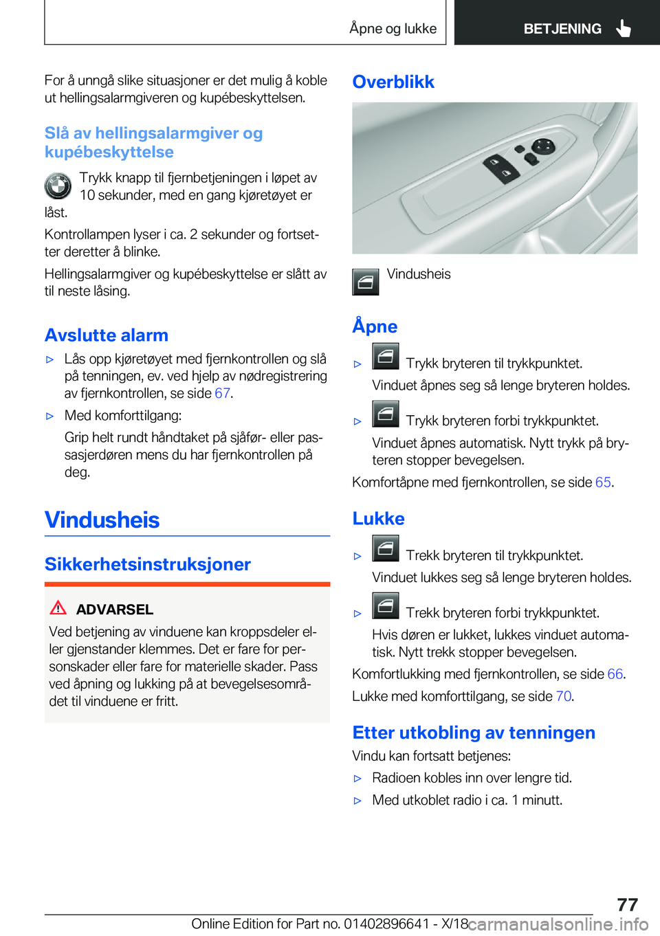 BMW M2 2019  InstruksjonsbØker (in Norwegian) �F�o�r��å��u�n�n�g�å��s�l�i�k�e��s�i�t�u�a�s�j�o�n�e�r��e�r��d�e�t��m�u�l�i�g��å��k�o�b�l�e�u�t��h�e�l�l�i�n�g�s�a�l�a�r�m�g�i�v�e�r�e�n��o�g��k�u�p�