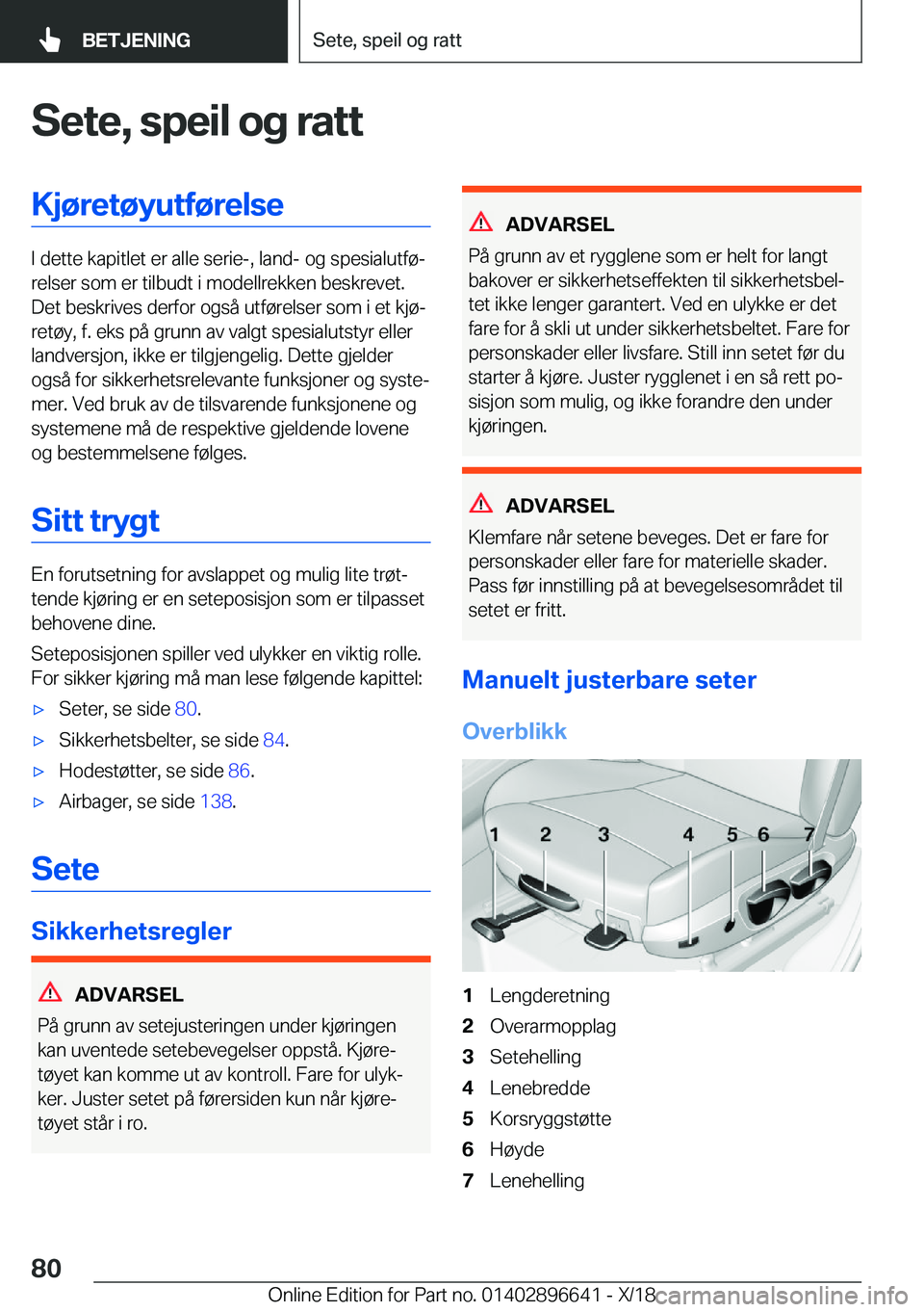 BMW M2 2019  InstruksjonsbØker (in Norwegian) �S�e�t�e�,��s�p�e�i�l��o�g��r�a�t�t�K�j�