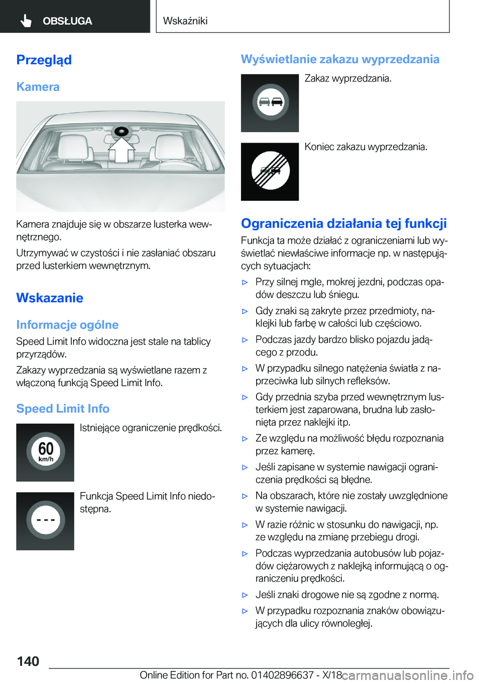 BMW M2 2019  Instrukcja obsługi (in Polish) �P�r�z�e�g�l�ą�d�K�a�m�e�r�a
�K�a�m�e�r�a��z�n�a�j�d�u�j�e��s�i�