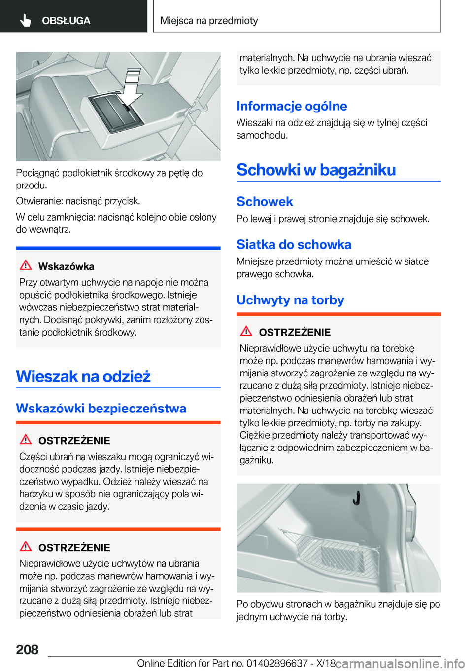 BMW M2 2019  Instrukcja obsługi (in Polish) �P�o�c�i�