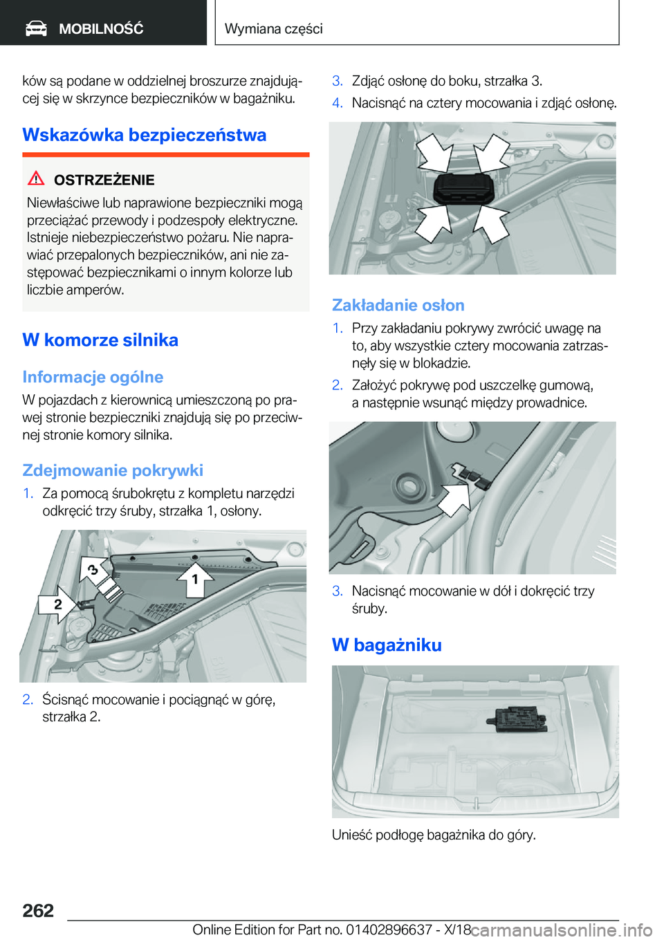 BMW M2 2019  Instrukcja obsługi (in Polish) �k�