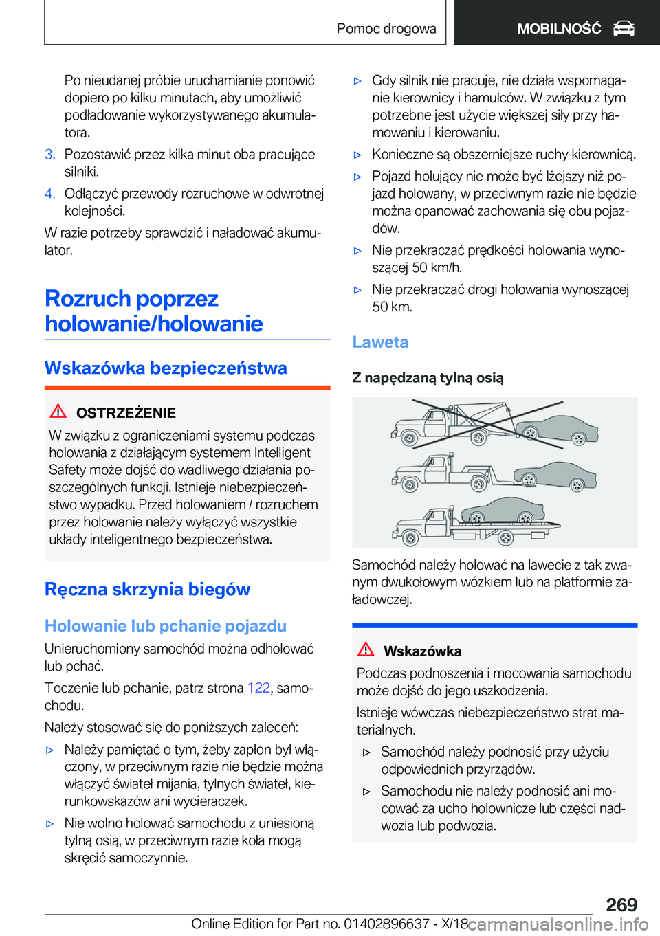 BMW M2 2019  Instrukcja obsługi (in Polish) �P�o��n�i�e�u�d�a�n�e�j��p�r�