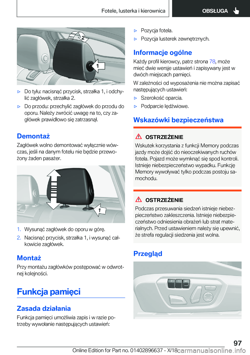 BMW M2 2019  Instrukcja obsługi (in Polish) 'x�D�o��t�y�ł�u�:��n�a�c�i�s�n�