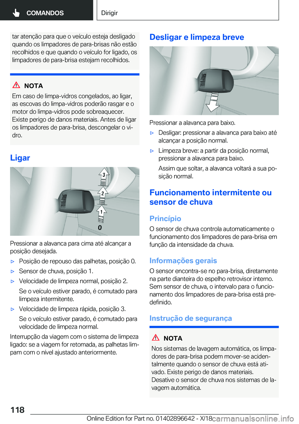 BMW M2 2019  Manual do condutor (in Portuguese) �t�a�r��a�t�e�n�