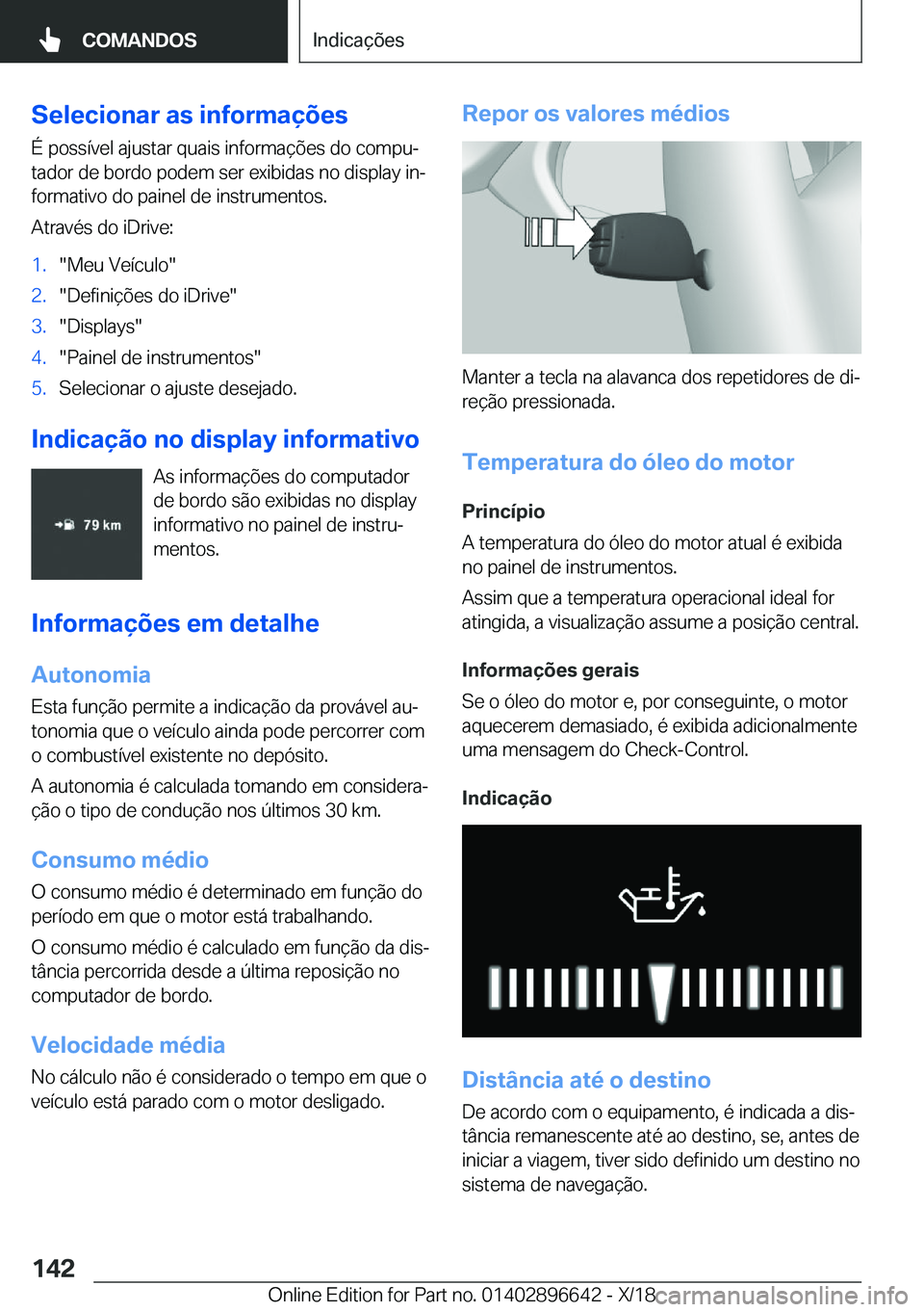BMW M2 2019  Manual do condutor (in Portuguese) �S�e�l�e�c�i�o�n�a�r��a�s��i�n�f�o�r�m�a�