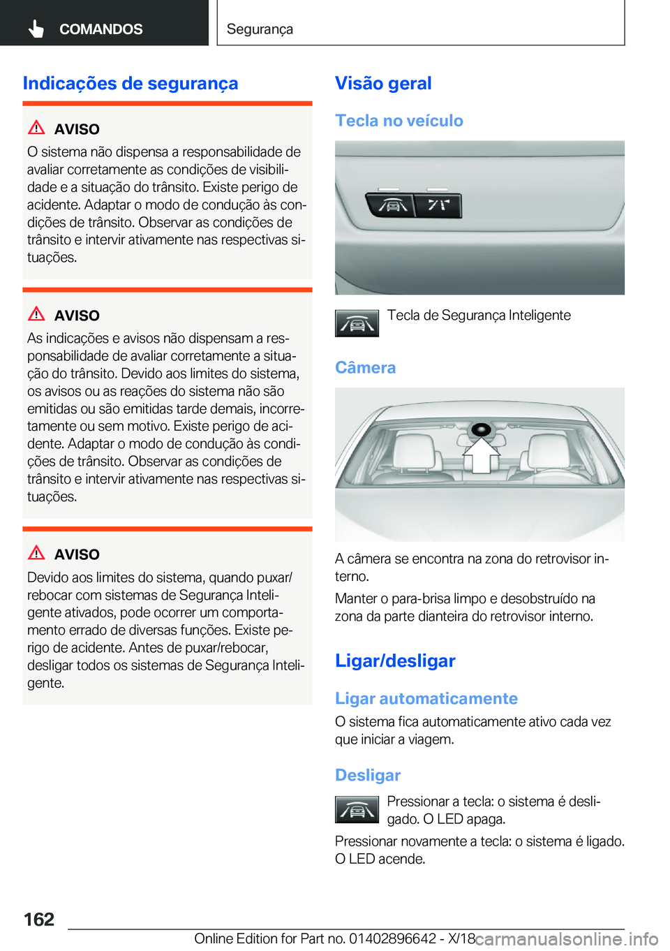 BMW M2 2019  Manual do condutor (in Portuguese) �I�n�d�i�c�a�