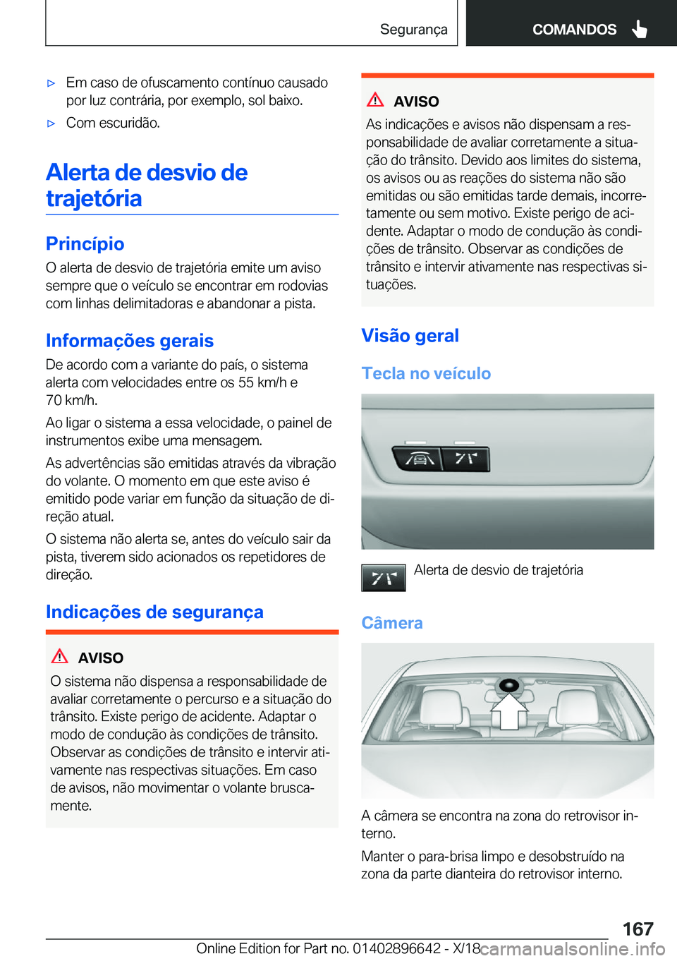 BMW M2 2019  Manual do condutor (in Portuguese) 'x�E�m��c�a�s�o��d�e��o�f�u�s�c�a�m�e�n�t�o��c�o�n�t�