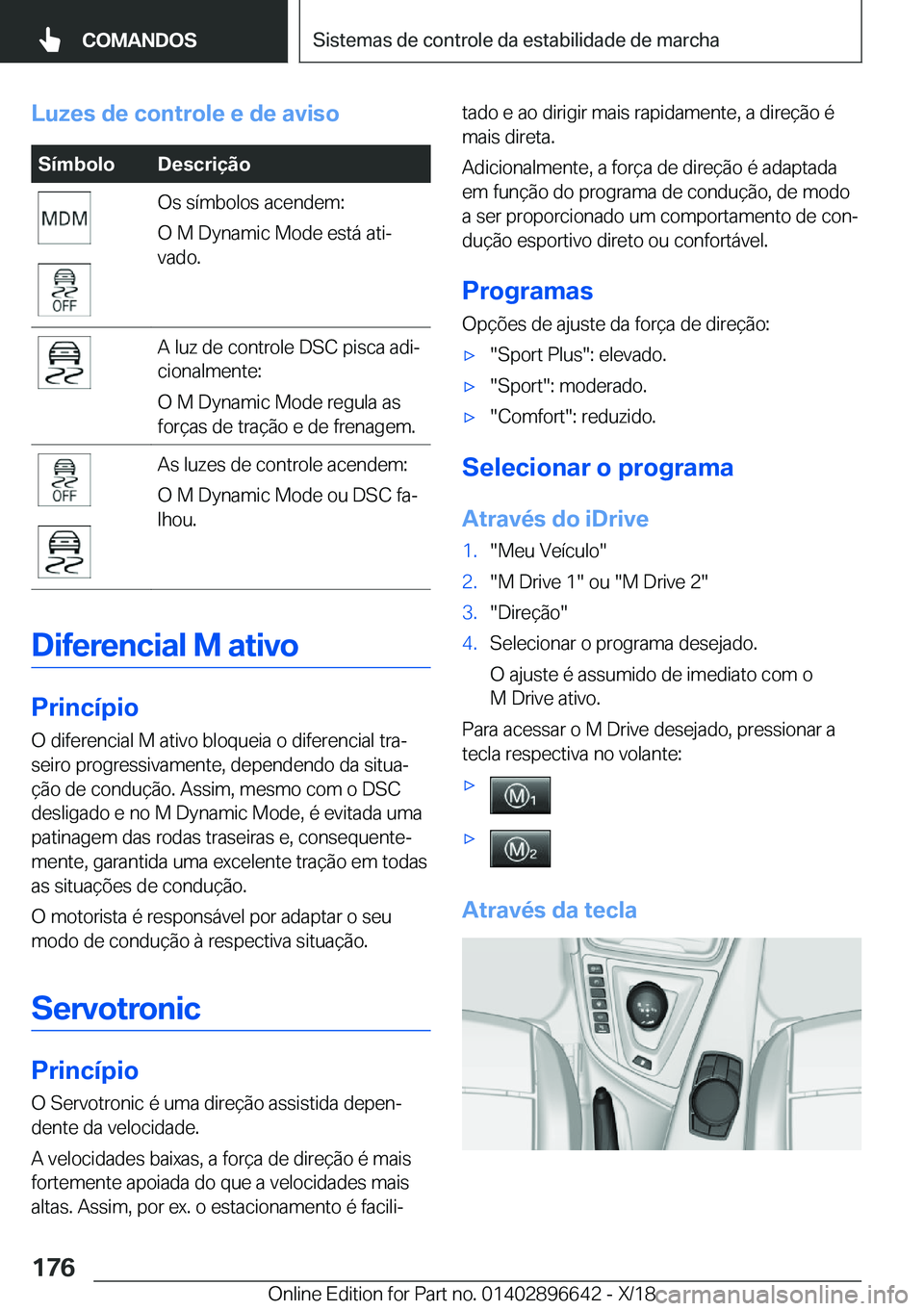 BMW M2 2019  Manual do condutor (in Portuguese) �L�u�z�e�s��d�e��c�o�n�t�r�o�l�e��e��d�e��a�v�i�s�o�S�