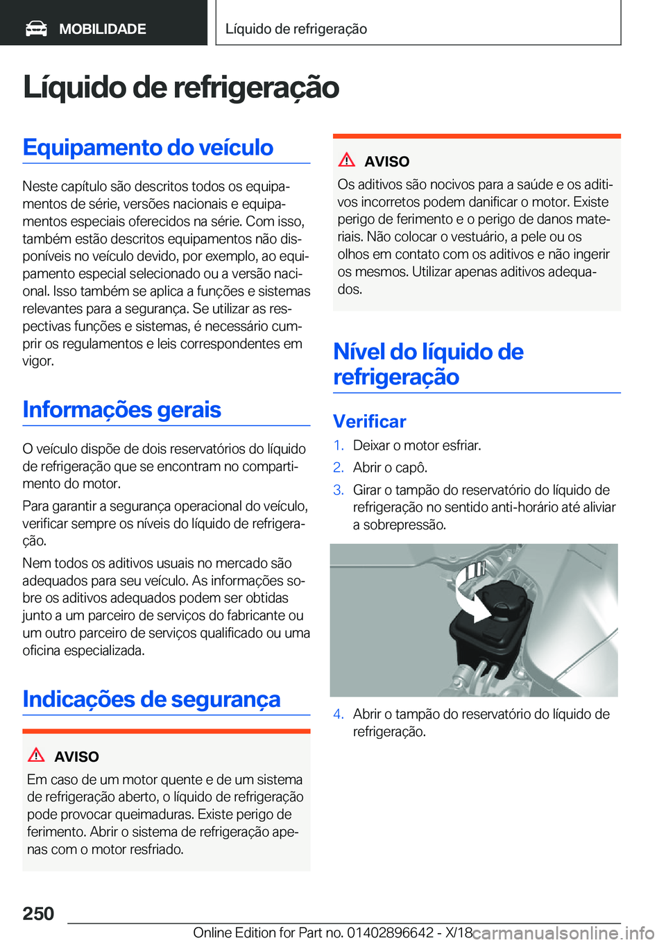 BMW M2 2019  Manual do condutor (in Portuguese) �L�
