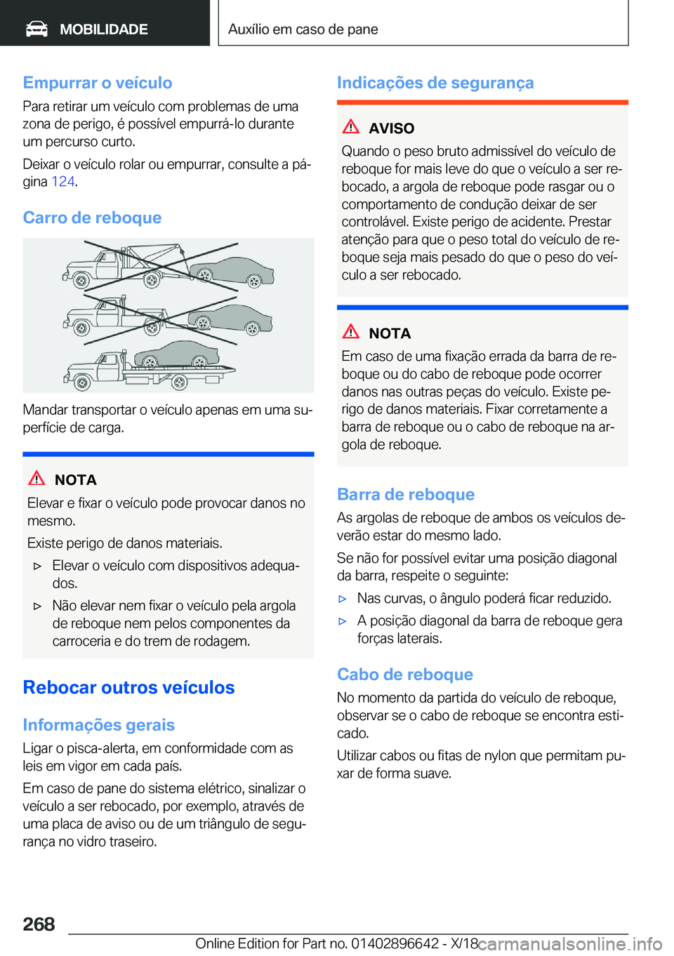 BMW M2 2019  Manual do condutor (in Portuguese) �E�m�p�u�r�r�a�r��o��v�e�