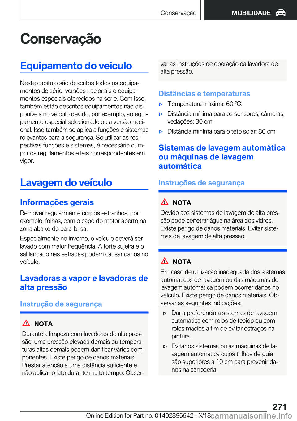 BMW M2 2019  Manual do condutor (in Portuguese) �C�o�n�s�e�r�v�a�