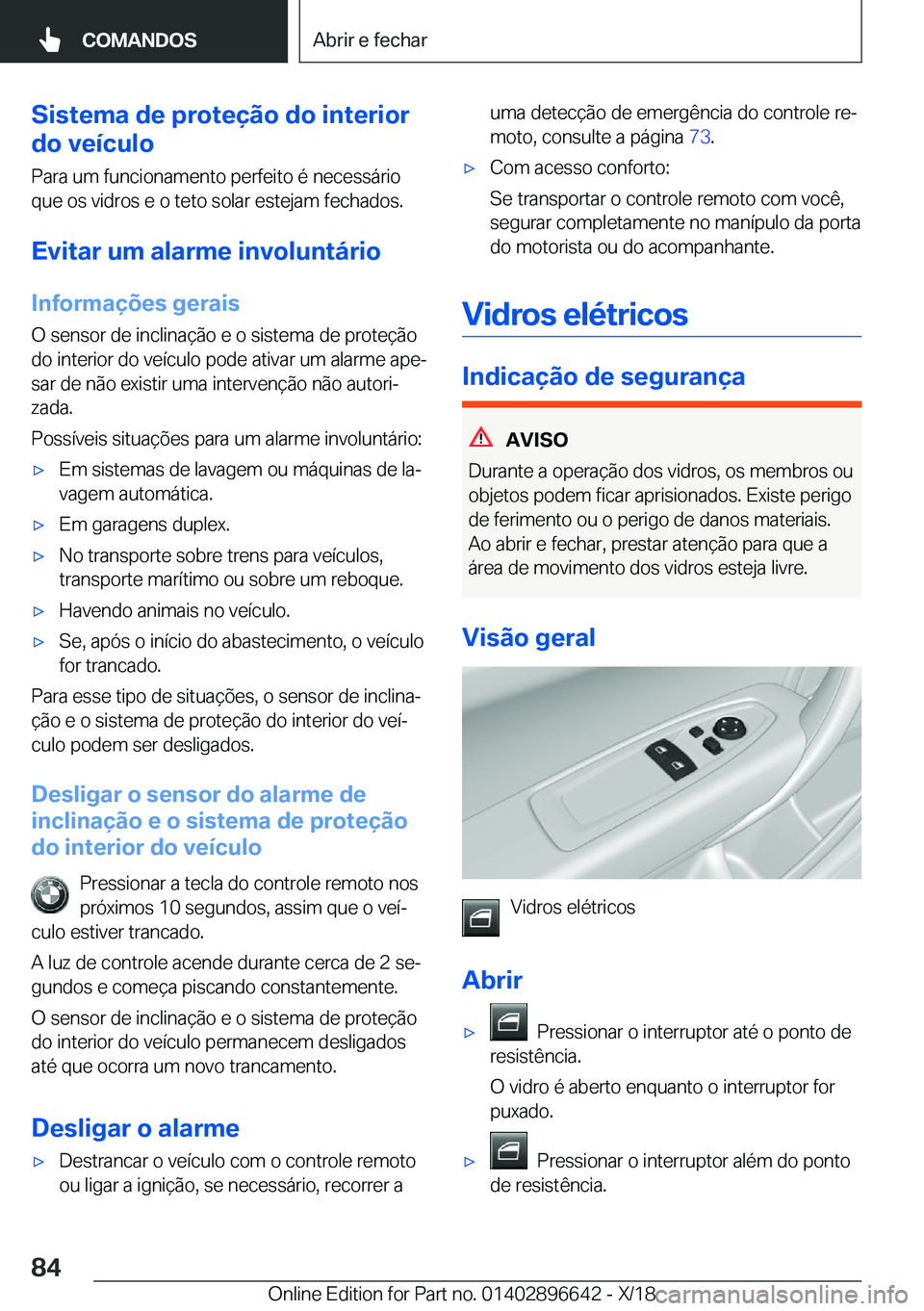 BMW M2 2019  Manual do condutor (in Portuguese) �S�i�s�t�e�m�a��d�e��p�r�o�t�e�