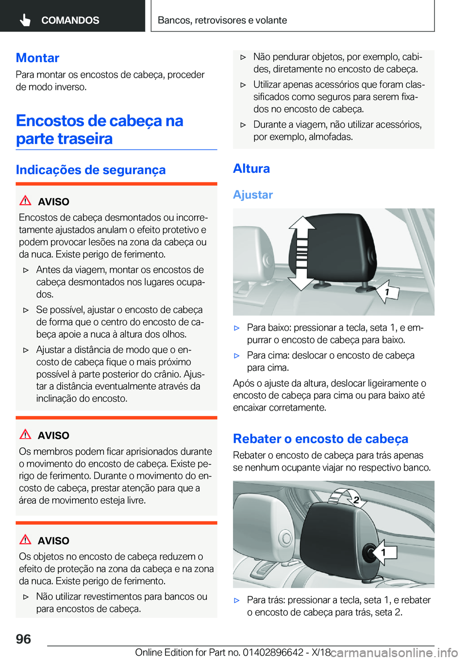 BMW M2 2019  Manual do condutor (in Portuguese) �M�o�n�t�a�r
�P�a�r�a��m�o�n�t�a�r��o�s��e�n�c�o�s�t�o�s��d�e��c�a�b�e�